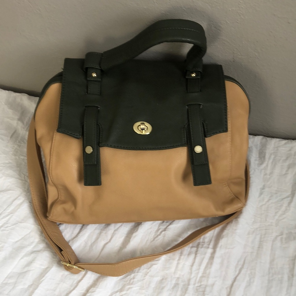 Steve Madden Tan and Green Women's Bag